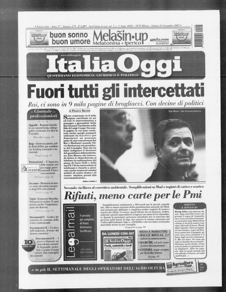 Italia oggi : quotidiano di economia finanza e politica